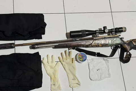Senapan angin yang digunakan pelaku penembakan di Samarinda. Foto: Dok. Istimewa