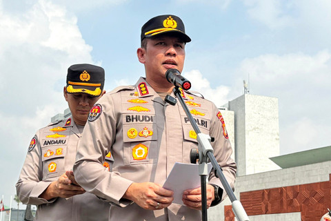 Kabid Humas Polda Metro Jaya, Kombes Pol Budi Hermanto di Kompleks Parlemen, Senayan, Jakarta, Senin (15/6/2026). Foto: Nasywa Athifah/kumparan