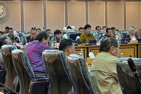 Suasana rapat Komisi XIII DPR dengan BPIP di Kompleks Parlemen, Senayan, Jakarta, Senin (15/6/2026). Foto: Nasywa Athifah/kumparan