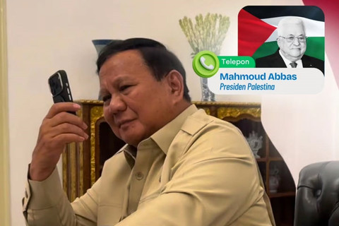 Presiden Prabowo Subianto menerima sambungan telepon dari Presiden Palestina Mahmoud Abbas, pada Senin (15/6/2026). Foto: Instagram/ @sekretariat.kabinet