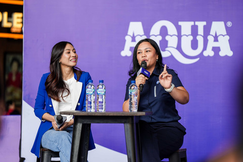 Konferensi pers AQUA jadi Hydration Partner resmi DBL Indonesia. Foto: Dok. Istimewa