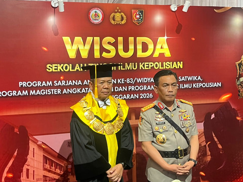 Wisuda Sekolah Tinggi Ilmu Kepolisian di PTIK Polri, Jakarta Selatan, Rabu (17/6). Foto: Rayyan Farhansyah/kumparan