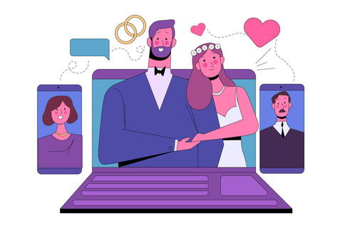 https://www.magnific.com/free-vector/online-wedding-ceremony-concept_9366196.htm#from_element=cross_selling__vector