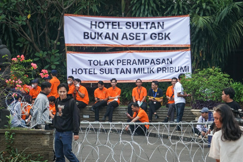 Suasana eks Hotel Sultan di Blok 15 kawasan Gelora Bung Karno (GBK), Jakarta, Kamis (18/6/2026). Foto: Iqbal Firdaus/kumparan