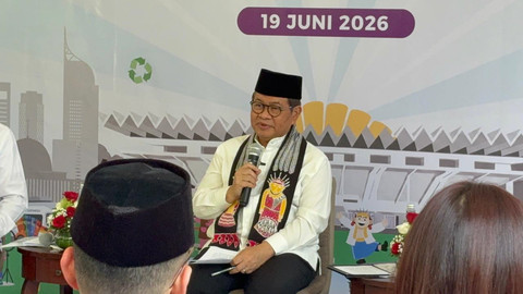 Gubernur DKI Jakarta Pramono Anung dalam konferensi pers Jakarta Kreatif Festival (JKF) Tahun 2026 di kawasan Jakarta Pusat, Jumat (19/6/2026). Foto: Nauval Pratama/kumparan