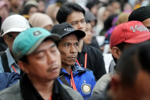Peserta yang menghadiri kegiatan Apresiasi Penerima Manfaat BPJS Ketenagakerjaan di Bale Gede Pakuan, Gedung Pakuan, Kota Bandung, Kamis (18/6/2026). Foto: Dok. Diskominfo Jabar