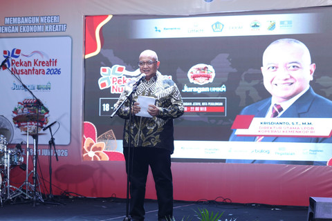 Dirut LPDB Koperasi Krisdianto buka Pekan Kreatif Nusantara 2026 di Pekalongan, ajak daerah perkuat ekonomi kreatif berbasis koperasi, Jumat (19/6/2026). Foto: Dok. LPDB