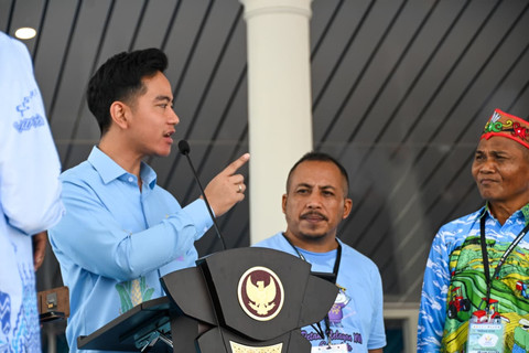 Wapres Gibran Rakabuming Raka saat membuka Pekan Nasional (PENAS) Petani Nelayan XVII Tahun 2026 di GOR David Tony, Kabupaten Gorontalo, Sabtu (20/6/2026). Foto: Dok. Setwapres