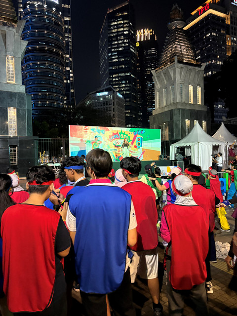 Penyanyi dangdut Inul Daratista di acara Geal Geol Google yang digelar di Plaza Sudirman, GBK Jakarta, Jumat (19/6/2026). Foto: Gitario Vista Inasis/kumparan