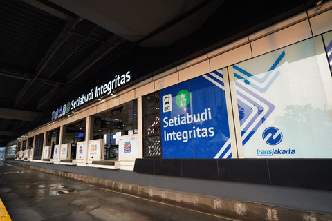 Penamaan baru untuk Halte Transjakarta Setiabudi menjadi Halte Setiabudi Integritas, Minggu (21/6/2026). Foto: Transjakarta