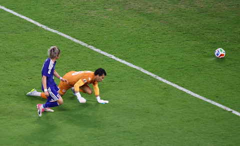 Pemain Timnas Jepang Junya Ito mencetak gol ke gawang Timnas Tunisia pada pertandingan Grup F Piala Dunia 2026 di Estadio Monterrey, Monterrey, Meksiko, Sabtu (20/6/2026). Foto: Raquel Cunha/REUTERS