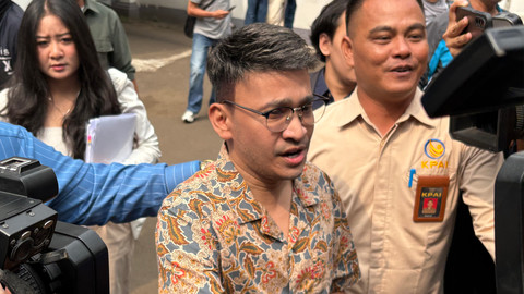 Ruben Onsu sambangi KPAI Jakarta di Menteng, Jakarta Pusat, Senin (22/6). Foto: Aprilandika Pratama/kumparan