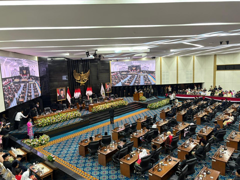 Suasana Rapat Paripurna HUT ke-499 Jakarta di Gedung DPRD Provinsi DKI Jakarta, Senin (22/6). Foto: Nauval Pratama/kumparan