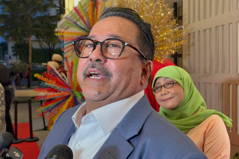 Wakil Gubernur DKI Jakarta Rano Karno usai menghadiri Jakarta Twilight Soiree dalam memperingati HUT ke-499 Kota Jakarta di kawasan Jakarta Pusat, Senin (22/6/2026). Foto: Nauval Pratama/kumparan