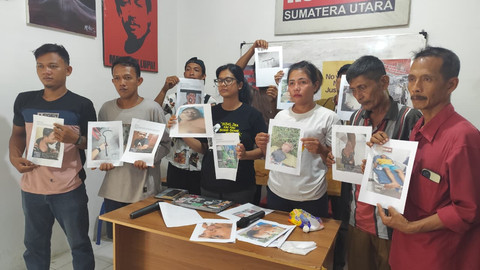 KontraS Sumut kawal kasus penganiayaan warga di Labuhanbatu Utara, Sumut, Selasa (23/6/2026). Foto: Amar Marpaung/kumparan