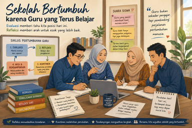 Guru-guru sedang melakukan refleksi akhir semester (unsplash) 