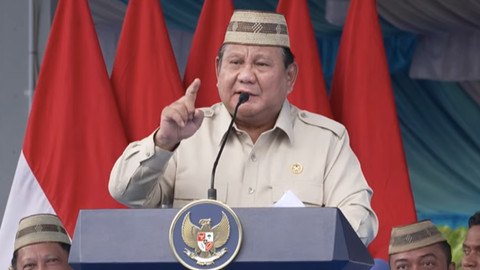 Presiden Prabowo berpidato di Puncak Pekan Nasional Petani Nelayan XVII 2026, Gorontalo, 24 Juni 2026 Foto: Dok. YouTube Setpres