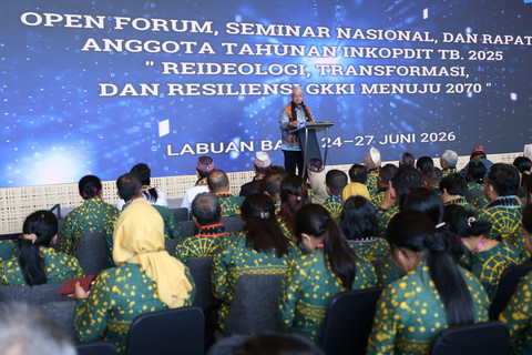Dirut LPDB Krisdianto apresiasi kontribusi koperasi kredit bagi ekonomi rakyat dalam RAT INKOPDIT di Labuan Bajo, Kamis (25/6/2026). Foto: Dok. LPDB