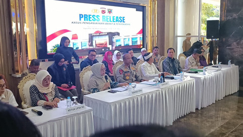 Konferensi Pers kasus Taufik Hidayat di Polda Jabar, Jumat (26/6/2026) Foto: Abisatya/kumparan