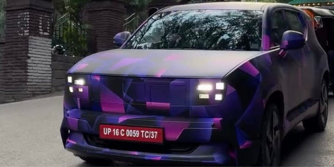 Honda 0 Alpha EV saat tes jalan. Foto: Gaadiwaadi/Instagram/@pxrtth.gpt