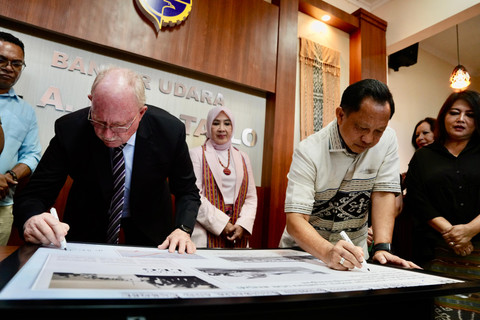 Mendagri Tito Karnavian ungkap jejak sejarah Atambua sebagai titik transit penting penerbangan internasional rute Eropa-Australia sejak 1919, Senin (28/6/2026). Foto: Dok. Kemendagri