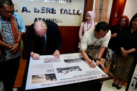 Mendagri Tito Karnavian ungkap jejak sejarah Atambua sebagai titik transit penting penerbangan internasional rute Eropa-Australia sejak 1919, Senin (28/6/2026). Foto: Dok. Kemendagri