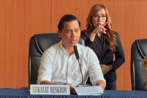 Kasat Reskrim Polres Jakarta Pusat AKBP Roby Heru Saputra saat konferensi pers di Polres Jakarta Pusat, Senin (29/6/2026). Foto: Rayyan Farhansyah/kumparan