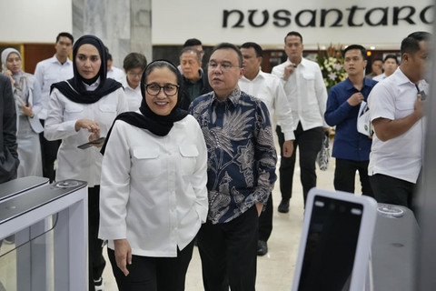 Wakil Ketua DPR Sufmi Dasco Ahmad memimpin rapat koordinasi dengan Kepala BGN Nanik S Deyang dan Wakil Kepala BGN Agustina Arumsari dan Mayjen TNI (Purn.) Trenggono di ruang rapat pimpinan Gedung Nusantara III Senayan, Jakarta, Senin (29/6/2026). Foto: Instagram/ @sufmi_dasco