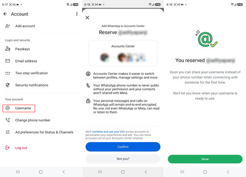 Pengguna cukup membuka menu Settings, lalu Account, kemudian Username untuk membuat nama pengguna yang diinginkan. Foto: Aditya Panji/kumparan