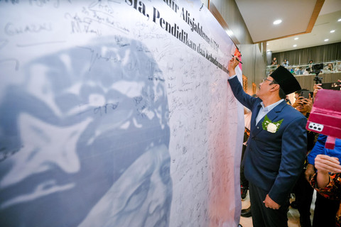 Menteri Sosial Saifullah Yusuf atau Gus Ipul menghadiri acara seminar pengusulan Sutan Takdir Alisjahbana (STA) sebagai Pahlawan Nasional di Jakarta Selatan, Selasa (30/6/2026). Foto: Kemensos RI
