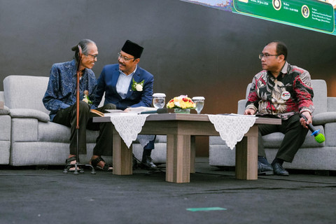 Menteri Sosial Saifullah Yusuf atau Gus Ipul menghadiri acara seminar pengusulan Sutan Takdir Alisjahbana (STA) sebagai Pahlawan Nasional di Jakarta Selatan, Selasa (30/6/2026). Foto: Kemensos RI