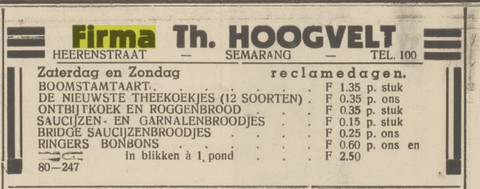 Iklan di toko yang sama Advertentie. "Algemeen handelsblad voor Nederlandsch-Indië". Semarang, 29-01-1937, p. 8. Geraadpleegd op Delpher op 30-06-2026, https://resolver.kb.nl/resolve?urn=MMKB19:000472024:mpeg21:p00008