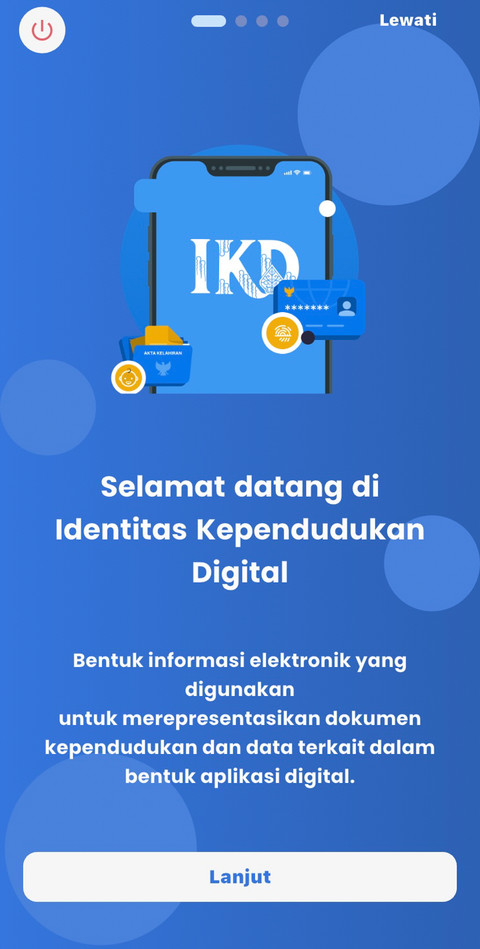 Tampilan aplikasi Identitas Kependudukan Digital (IKD). Foto: Screenshot Aplikasi IKD