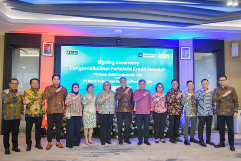 PT Bank Tabungan Negara (Persero) Tbk (BTN) resmi mengumumkan pengalihan portofolio kredit pensiun PT Bank SMBC Indonesia Tbk. Foto: BTN-SMBC Indonesia.