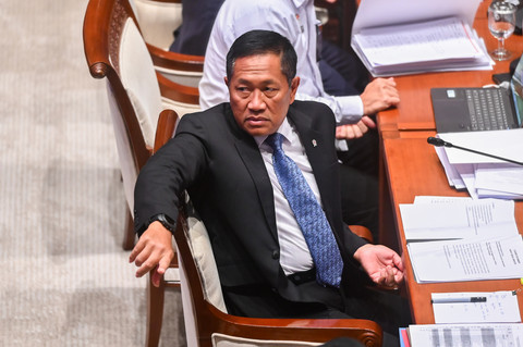 Wakil Menteri Pertahanan Donny Ermawan saat mengikuti rapat kerja dengan Komisi I DPR di Kompleks Parlemen, Senayan, Jakarta, Rabu (1/7/2026). Foto: Rivan Awal Lingga/ANTARA FOTO