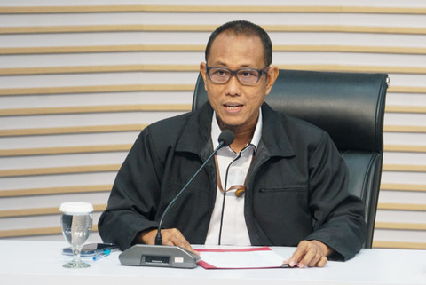 Pelaksana Tugas (Plt) Direktur Penyidikan KPK Ahmad Taufik Husein memaparkan hasil konferensi pers kasus dugaan suap jual beli jabatan di pemerintahan Kabupaten Kuansing di Gedung KPK RI, Jakarta, Rabu (1/7/2026). Foto: Iqbal Firdaus/kumparan