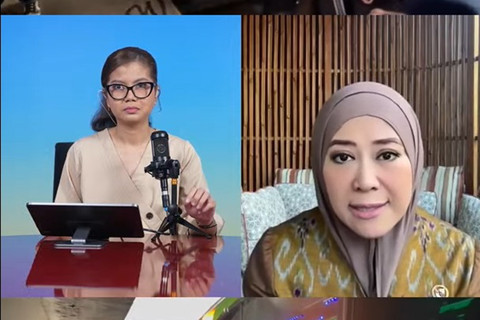Menkomdigi Meutya Hafid membuka peluncuran program AMPM Live kumparan. Foto: kumparan