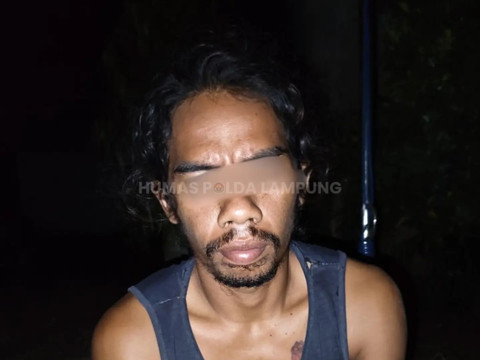 Pelaku penyembelih Tapir di Lampung ditangkap polisi. Foto: Instagram/ @humas_poldalampung