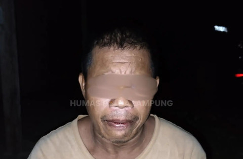 Pelaku penyembelih Tapir di Lampung ditangkap polisi. Foto: Instagram/ @humas_poldalampung