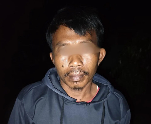 Pelaku penyembelih Tapir di Lampung ditangkap polisi. Foto: Instagram/ @humas_poldalampung