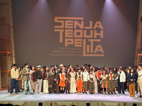 Pertunjukan Musikal Senja Teduh Pelita di Taman Ismail Marzuki, Cikini, Jakarta, Jumat (3/7). Foto: Aprilandika Pratama/kumparan