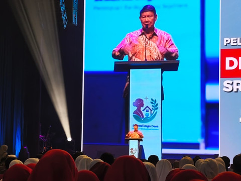 Utusan Khusus Presiden untuk Bidang Iklim dan Energi sekaligus Ketua Dewan Pembina DPP Srikandi Jaga Desa, Hashim S. Djojohadikusumo pada Pelantikan dan Pengukuhan Srikandi Jaga Desa di Jakarta, Jumat (3/7). Foto: Aditya Nugraha/kumparan