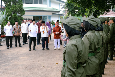 Mensos Gus Ipul dan Gubernur DKI Pramono Anung hadiri Open House Sekolah Rakyat di Jakarta. Pramono terharu lihat optimisme para siswa, Jumat (3/7/2026). Foto: Dok. Kemensos