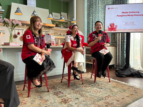 Asri Welas dalam acara media gathering OCTO Family dari CIMB Niaga di Jakarta Selatan, Kamis (2/7). Foto: kumparan/Eka Nurjanah