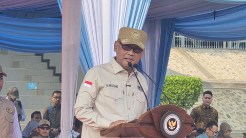 Menhaj Mochamad Irfan Yusuf di Rapat Kerja Nasional (Rakernas) Evaluasi Penyelenggaraan Ibadah Haji Tahun 2026.
Foto: Kemenhaj RI