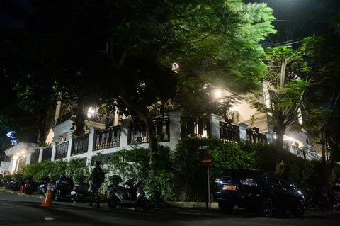 Suasana di sekitar kediaman Jaksa Agung Tindak Pidana Khusus Kejaksaan Agung, Febrie Adriansyah, di Kebayoran Baru, Jakarta, Rabu (8/7/2026). Foto: Putra M. Akbar/ANTARA FOTO