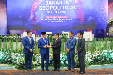 Jakarta Geopolitical Forum (JGF) X/2026 di Auditorium Binakarna, Bidakara, Jakarta, Kamis (9/7/2026). Foto: Istimewa