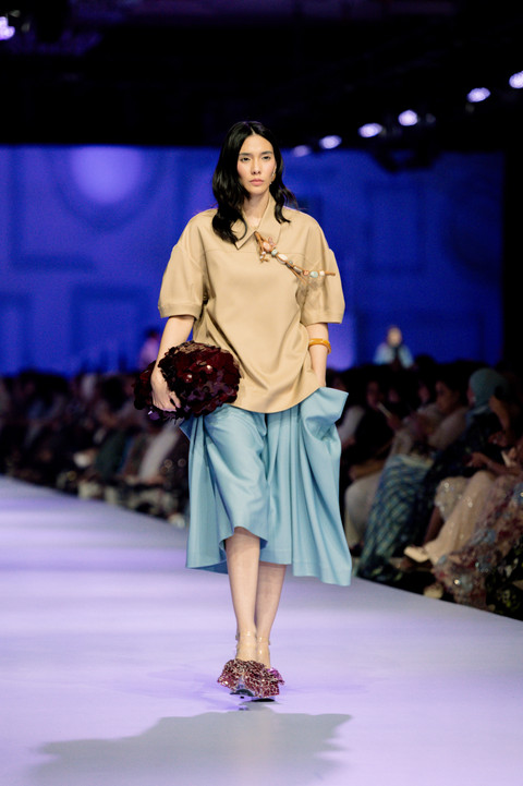 Fashion show Artkea "The Full House" di Mulia in Fashion, Hotel Mulia Senayan, Jakarta, Kamis (10/7/2026). Foto: Artkea