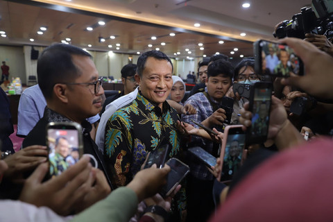 Plt. Jampidsus Rudi Margono usai konferensi pers di Gedung Utama Kejaksaan Agung, Jakarta, Sabtu (11/7/2026). Foto: Jamal Ramadhan/kumparan