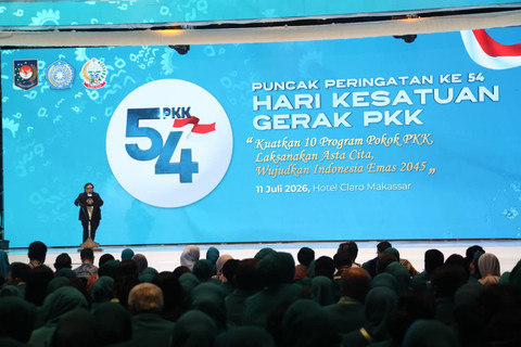 Wamendagri Ribka Haluk dorong Pemda perkuat TP PKK sebagai mitra strategis pemerintah dalam mendukung program Asta Cita menuju Indonesia Emas 2045, Sabtu (11/7/2026). Foto: Dok. Kemendagri